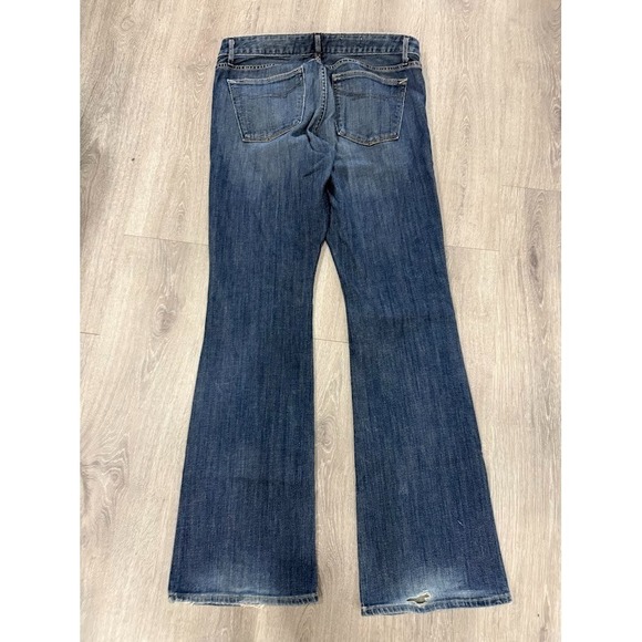 Gap Jeans Womens 30 Blue 1969 Curvy Bootcut Dark Wash Denim Low Rise Stretch - Picture 2 of 10